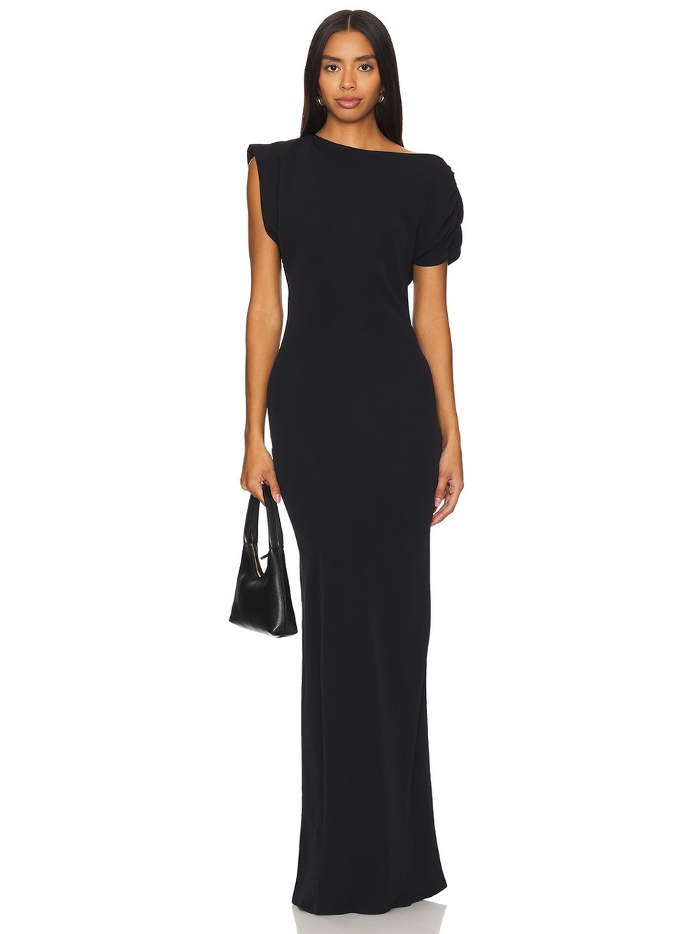 Amanda Uprichard Revolve Elroy Maxi polyester Dress Black S perfect condition
